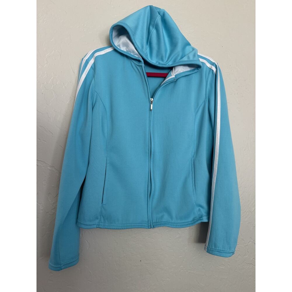 womens long sleeve hoodie athletic tops size medium